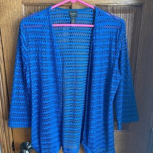 FINAL MARKDOWN Chico’s Blue lightweight jacket, size 1 (8-10)